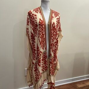 Vintage Rust and Cream Kimono